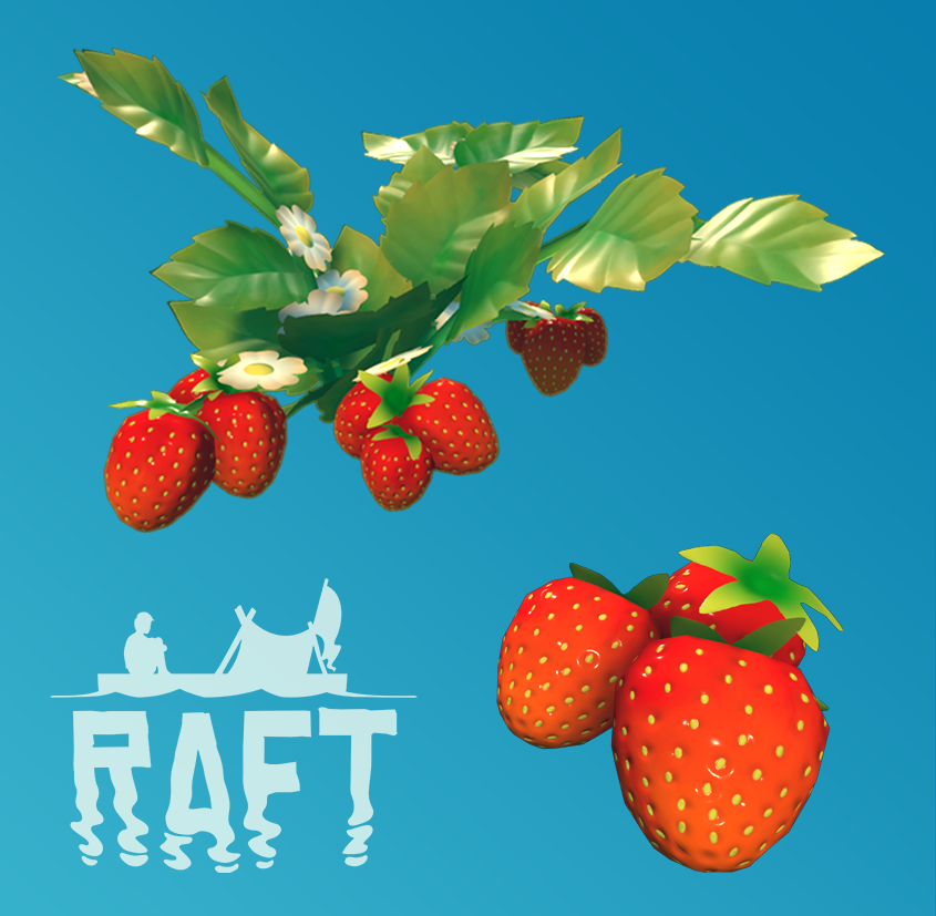 Raft Erdbeeren